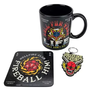 Set Tazza, Sottobicchieri e Portachiavi Stranger Things Hellfire
