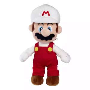 Super Mario Plush Figure Feuer Mario, 30 cm