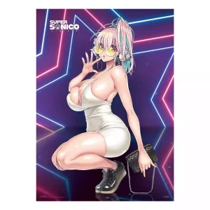 Super Sonico Fabric Poster Super Star - 84 x 118 cm