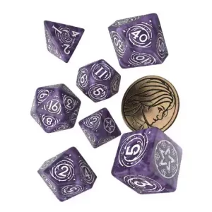 Set di Dadi The Witcher Yennefer: Lilla e Ribes (7)