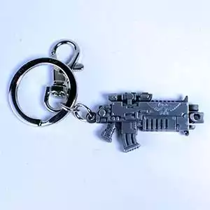 Portachiavi Warhammer 40K Bolter in Metallo