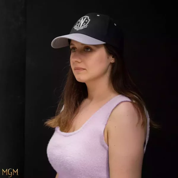 wednesday-curved-bill-cap-nevermore-academy-black-1751121586-1 wednesday-curved-bill-cap-nevermore-academy-black-1751121586-1