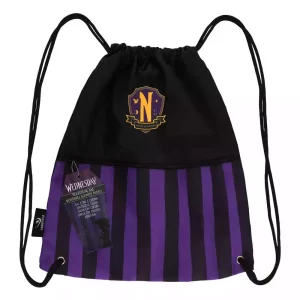 Borsa a Coda di Cavallo Wednesday Addams Accademia Nevermore Viola