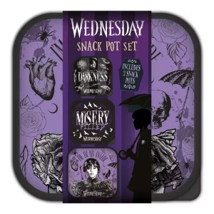 Lunch Box Ufficiale Wednesday 3 in 1 Snack Pots