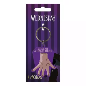 Portachiavi in Gomma Wednesday Addams Dammi Una Mano