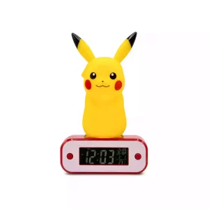 Sveglia Pokémon Pikachu 18 cm con Luce